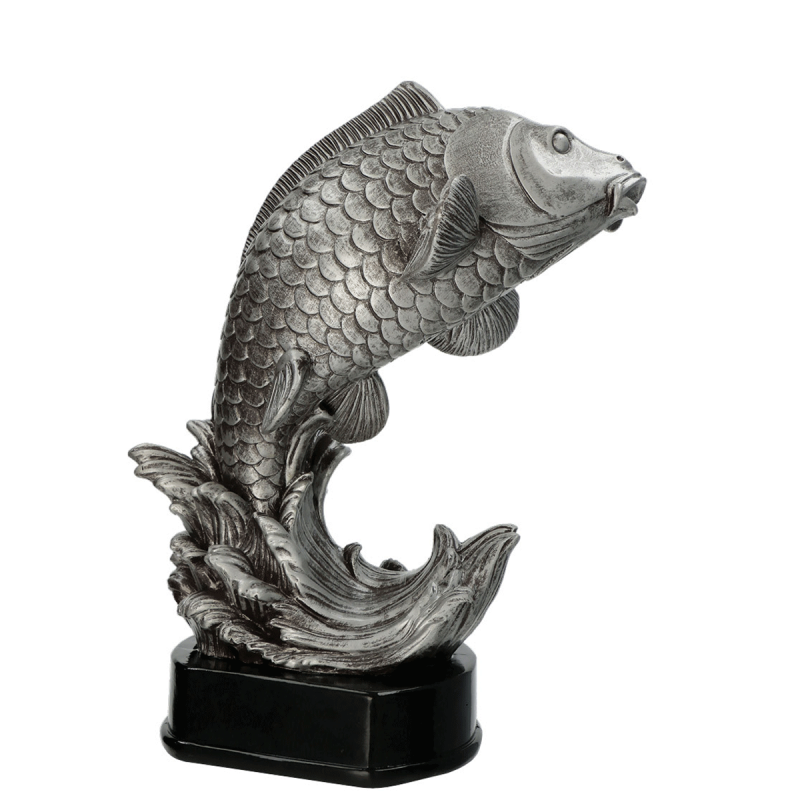 Statuetka odlewana wędkarstwo